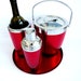 4 Piece Ruby Red Ice Bucket Wine Cooler Cocktail Shaker by image 0