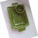 Retro Cheese Dip Bowl Dish by California USA Pottery  Green image 0