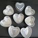 Heart Shaped Aluminum Molds  Set of 8  Small Cakes Cupcakes image 0