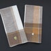 Two Vintage Mens Handkerchiefs  Brown Tan Stripes and Checks image 0
