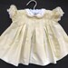 Vintage Yellow Baby Girls Dress  Size 3 to 6 Months  Hand image 0