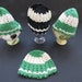 1950s Vintage Egg Cosy Cozy  Set of 4  Hand Crochet Knit image 0