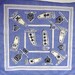 Vintage ARMY Insignia Handkerchief  Ranking Emblems Purple image 0