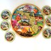 Florida Souvenir Tray Coasters Set  Florida State Map Tourist image 0