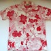 Mens Hawaiian Aloha Shirt by HRH of Hawaii  Size Large  Red image 4
