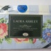 Laura Ashley Full Flat Sheet  Geranium Stripe  Wide Blue image 0