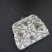 1940s Silver Beaded Evening Purse Handbag  Sequins Seed Beads image 0