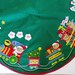 Vintage Christmas Tree Skirt  Teddy Express Train COMPLETED image 1