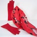 1960s Red Fashion Gloves by Fownes  Size 6.5  Womens image 0