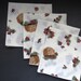 Autumn Fall Harvest Cotton Napkins  Set of 4  Hay Wagons image 0