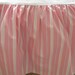 Ralph Lauren KING Dust Ruffle Bed Skirt  Caulfield Pink White image 0