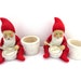 Vintage Santa Elf Candlestick Holders by Candy Design Norway  image 0