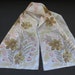 1960s Vera Neumann Long Scarf  Muted Tan Pink Gold Floral  image 1
