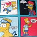 1990s The Simpsons Beach Towel  Bart Simpson Vintage Novelty image 0