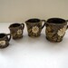 1960s Retro Ceramic Measuring Cups Set  Set of 4  White image 0