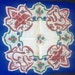 1940s Girl Scout Handkerchief  Red Green Blue Trefoils  image 1