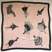 1950s Silk Neck Scarf  Decades of Fashion  Vintage Dresses image 0