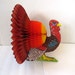 Vintage Honeycomb Turkey Thanksgiving Centerpiece  Table image 0