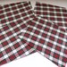 Ralph Lauren Gretchen Tartan Plaid Placemats  Set of 4  Red image 1
