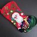 Vintage COMPLETED Needlepoint Christmas Stocking   Santa Toys image 0