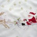 1970s Large Christmas Tablecloth Santa Claus Sleigh Reindeer image 0