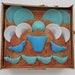 1940s Akro Agate Childrens Dish Set  16 Piece Party Time image 0