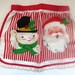 1950s Christmas Half Apron  Santa Claus Frosty the Snowman  image 0