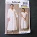 Nightgown Robe Pattern by Butterick B6152  Size Large XL XXL image 0