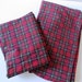 Ralph Lauren TWIN Flat and Fitted Sheet Set  Red Green Tartan image 0