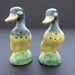 1950s DUCKS Salt and Pepper Shakers  Hand Painted Yellow image 0