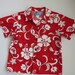 Little Boys Aloha Shirt by RJC Hawaii  Size 6  Bright Red image 0