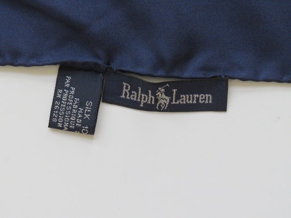 Large Golf Theme Silk Scarf by Ralph Lauren - Gol… - image 6