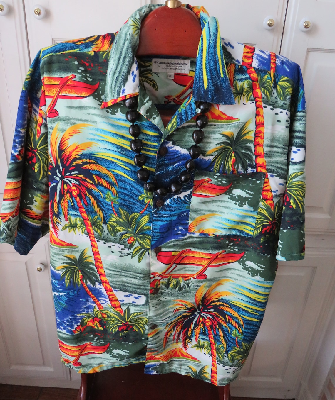 Mens Hawaiian Aloha Shirt by Hawaiian Vintage Collection - Etsy
