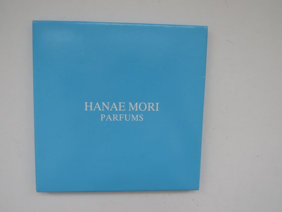 Hanae Mori Designer Scarf - Blue Pink Butterfly B… - image 7