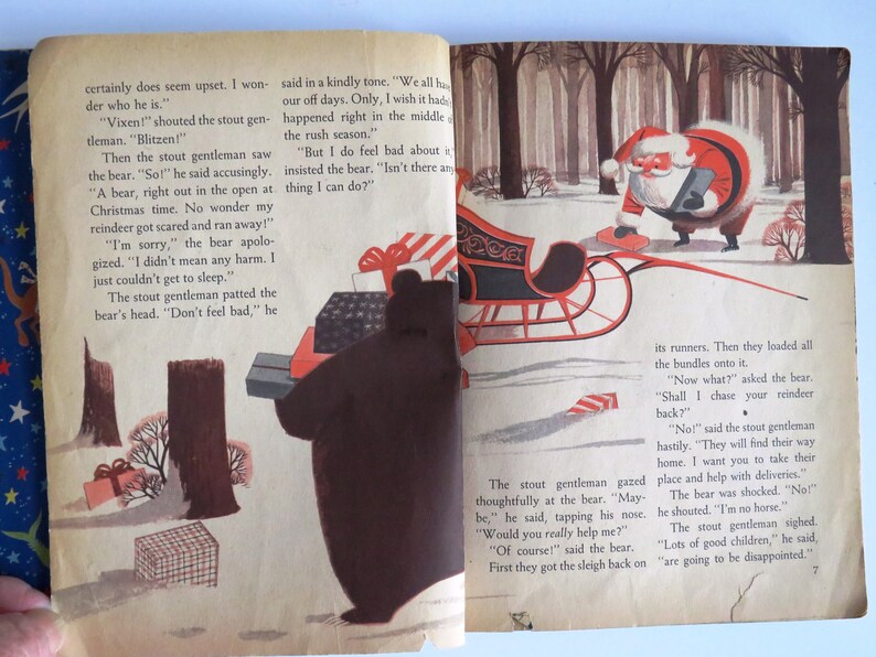 1950s My Christmas Treasury Giant Little Golden Book 23 Kids Etsy