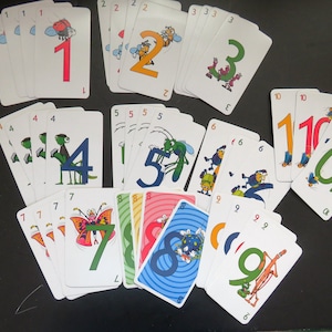 JUMBO Crazy 8s Spielkarten von Fundex - Komplettes Set Fun Bug Grafiken - Familie Kinder Spieleabend - Kinder Kartenspiel - Basteln - Geschenk