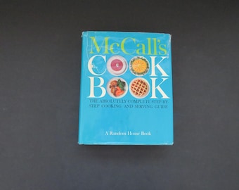 1963 McCalls Cookbook - Retro 9th Print - Turquoise Hard Cover Cook Book - Recipes Meal Planning Cooking - Collector