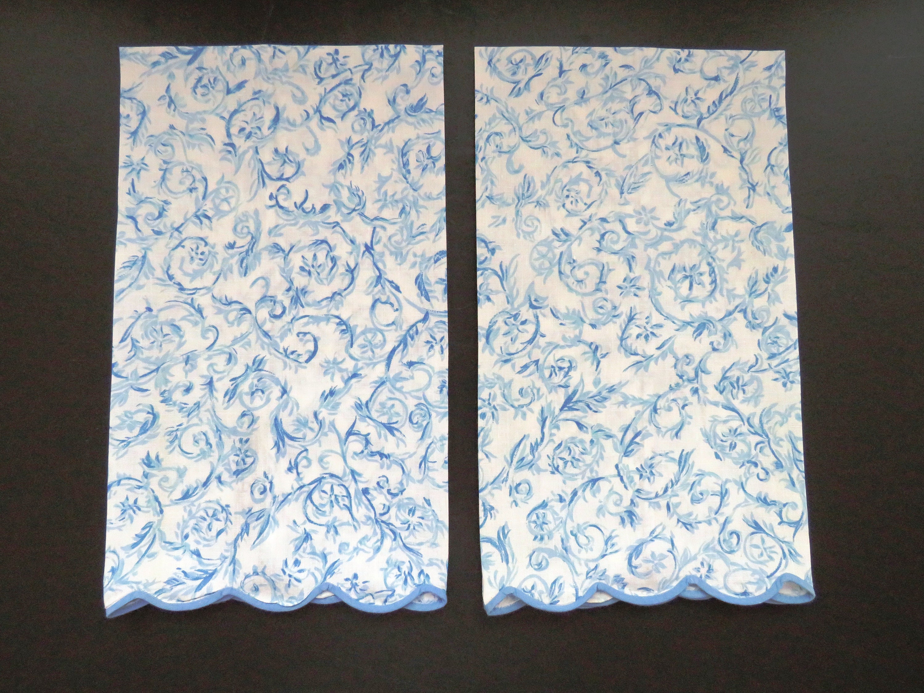 Bows & Ribbons Vintage D Porthault Large Cotton Dinner Napkins ~ Set o -  Things Most Delightful