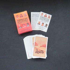 Gioco di carte American Authors del 1988 di US Games - Set completo - Libri di letteratura classica Hemmingway Frost - Serata di giochi in famiglia - Vacanza - Regalo