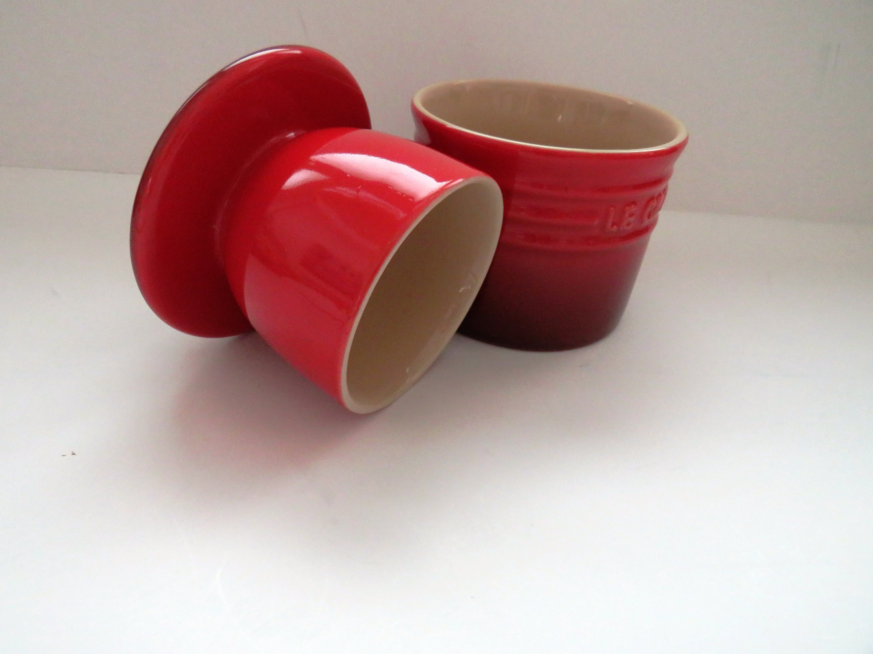 Red French Butter Crock by Le Creuset Keeps Butter Fresh