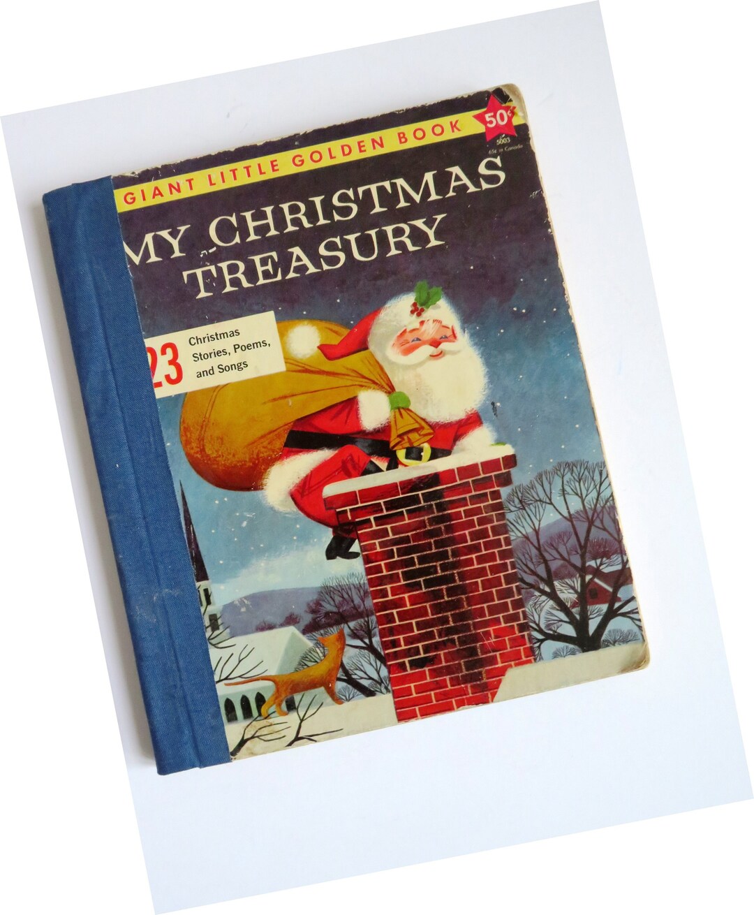 1950s My Christmas Treasury Giant Little Golden Book 23 Kids Etsy