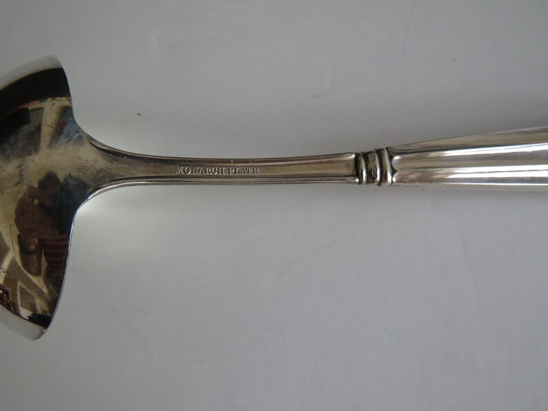 Vintage Gravy Ladle Monarch Plate National Silver Company Etsy