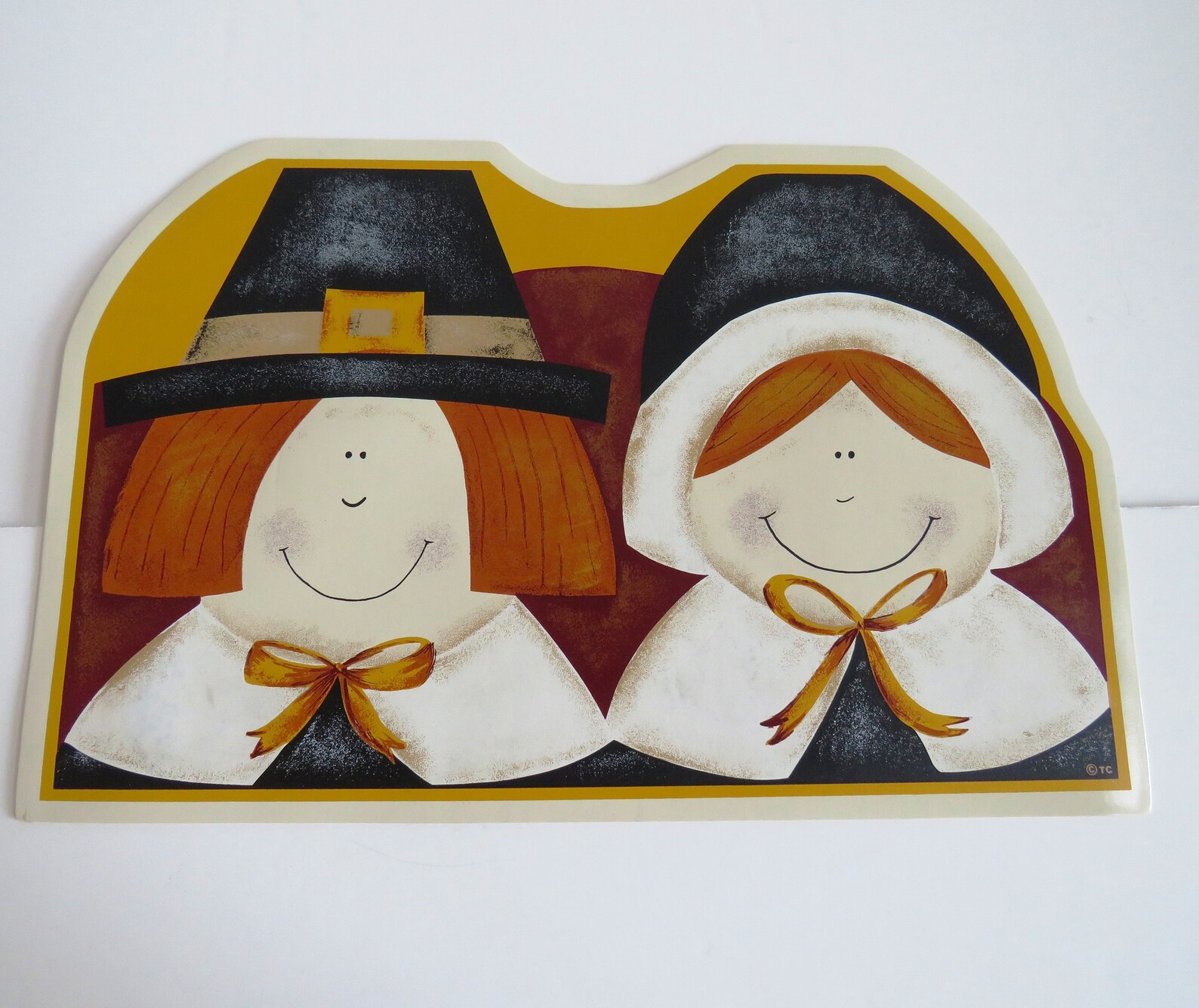 1980s Vinyl Thanksgiving Placemats by TC Set of 5 Man Etsy