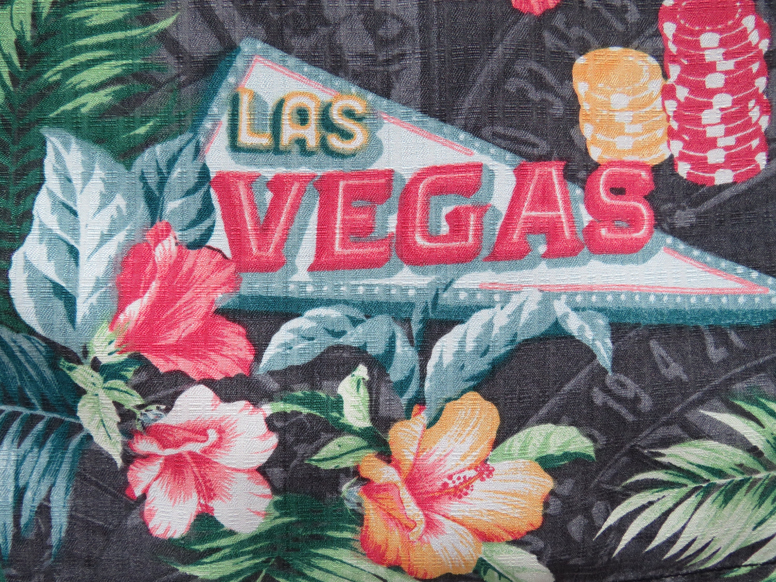 LAS VEGAS Casino Silk Hawaiian Aloha Shirt by Tommy Bahama
