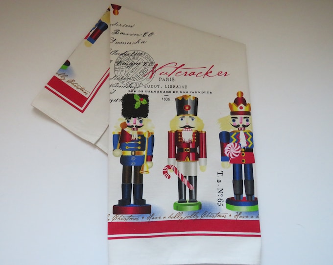 Nutcracker Christmas Tea Towel Michel Design Works Holiday Dish Hand