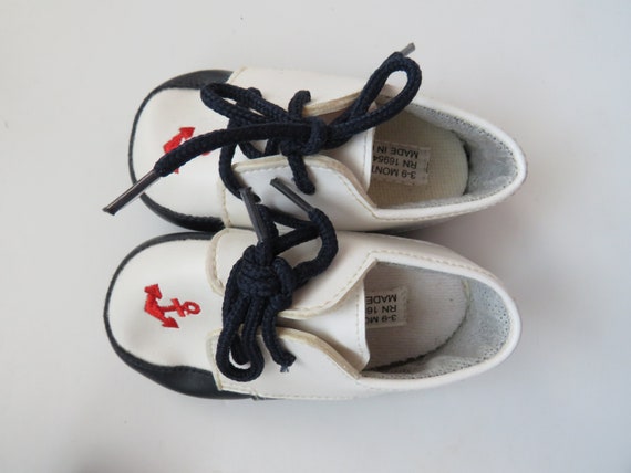 Baby Nautical Shoes - Size 3 to 9 Months - Red Wh… - image 4