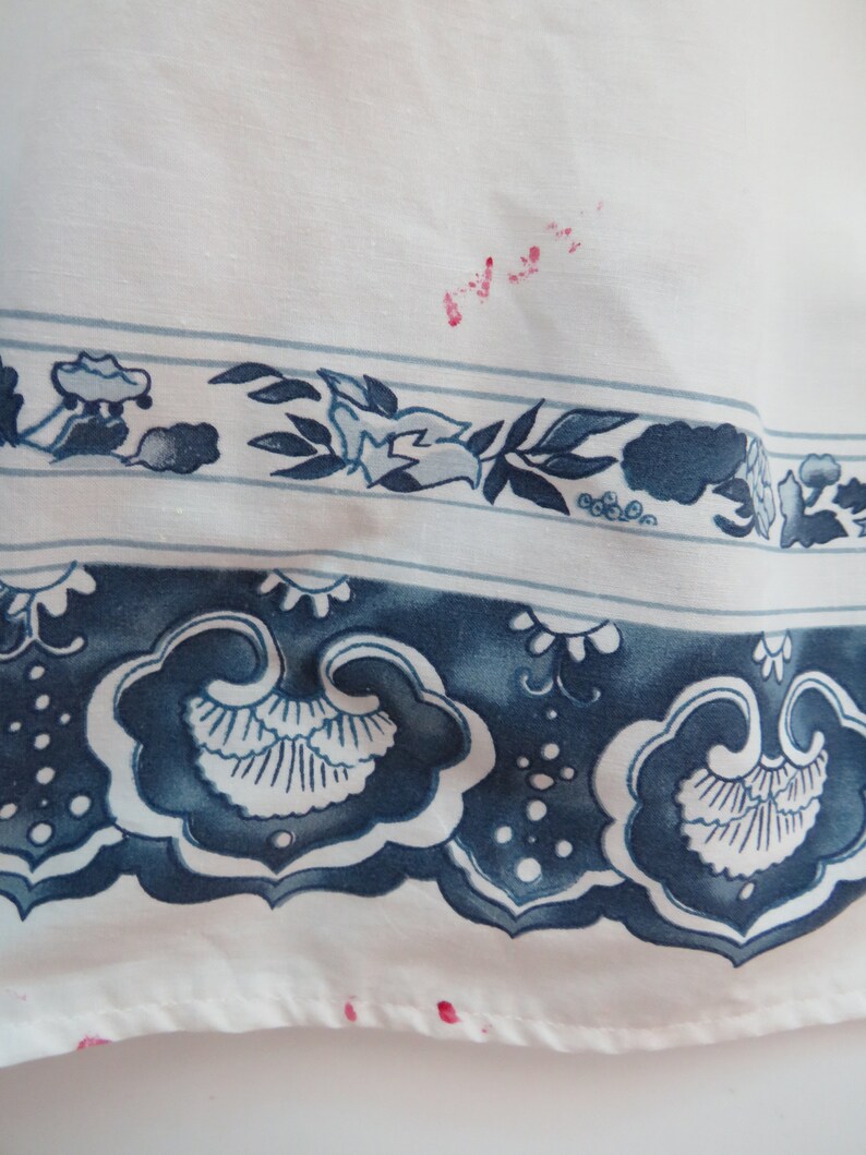 Ralph Lauren TWIN Dust Ruffle Jonquil Border on Solid White Etsy