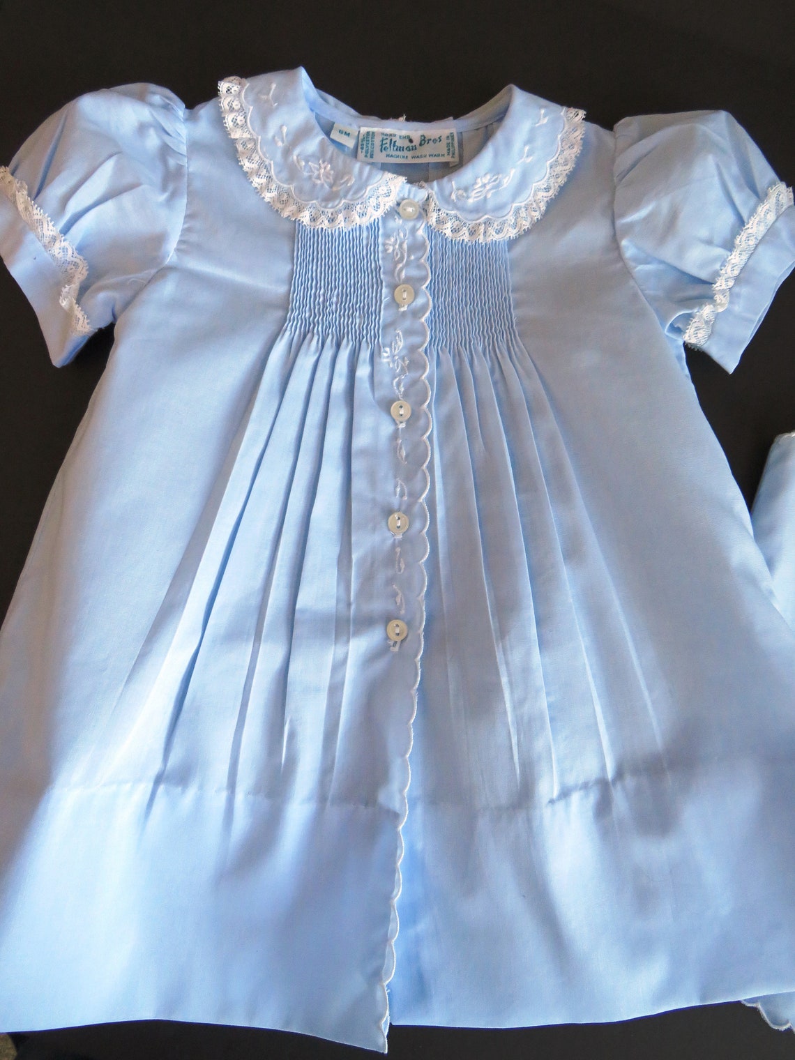 Light Blue Baby Dress and Slip by Feltman Brothers Size 6 Mo Etsy