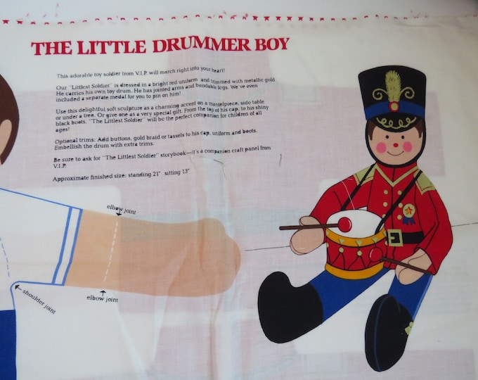The Little Drummer Boy Craft Fabric Panel by VIP Cranston 21 in Soldier