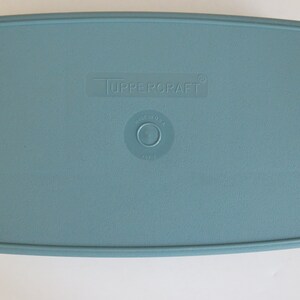 1980s Tupperware Stow N Go Container - 3 Piece Blue Divided Container ...